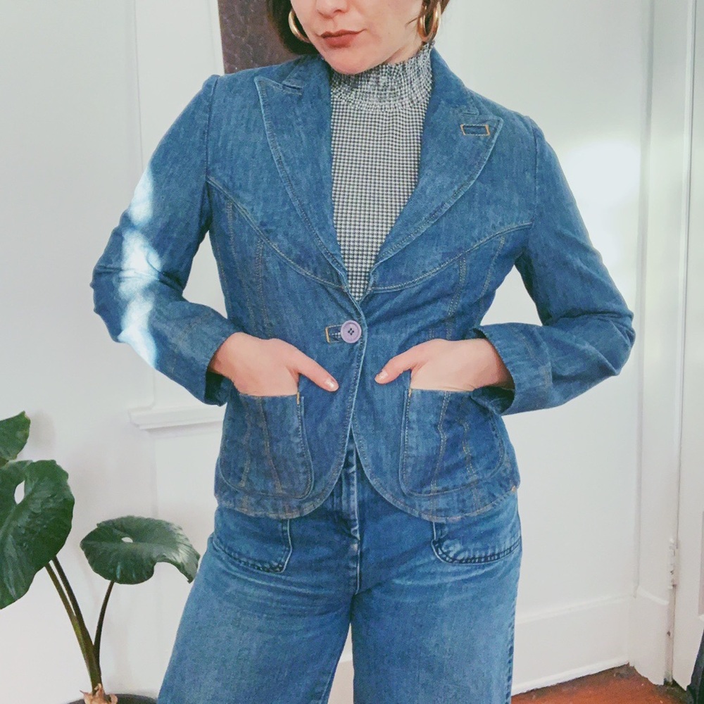 Marc Jacobs Vintage Inspired Denim Blazer